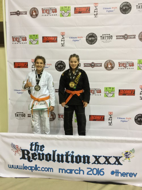 Jaselyn Jones taking 2nd in Gi in the Revolution Tournament on March 5th, 2016